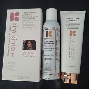 Kim Kimble Dry Shampoo Deep Conditioning Argan Oil Paper Hair Mask  Hair Repair